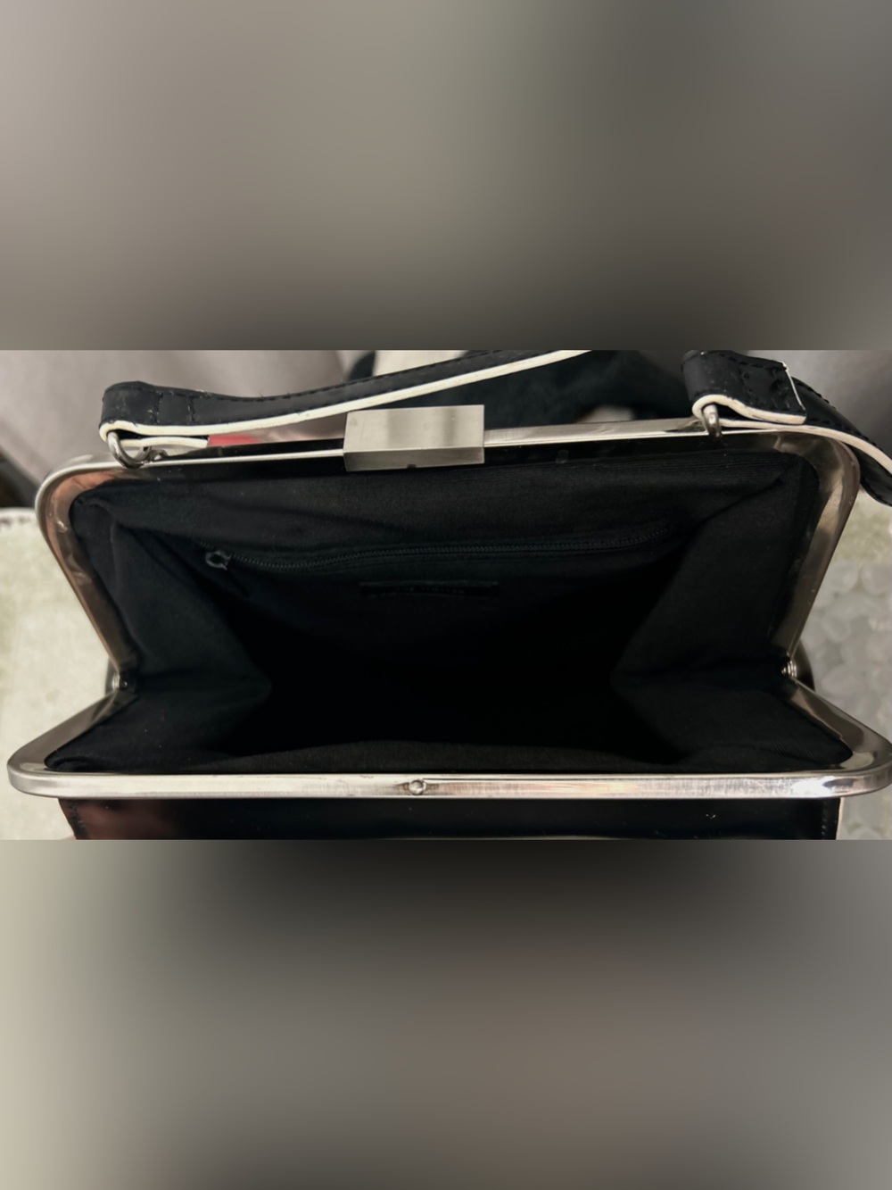 “The Limited” Classic Black Frame-Top Purse - Picture 10 of 12